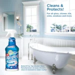 Repel Glass & Surface Cleaner + Repellent with barrier coating technology (2 pack)