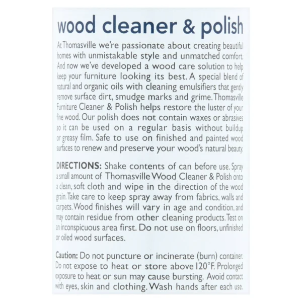 Thomasville Wood Cleaner and Polish, 12.5 Ounce