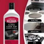 Weiman Cooktop Cleaner and Polish Cream for Glass, Ceramic and Induction Surfaces -15 oz