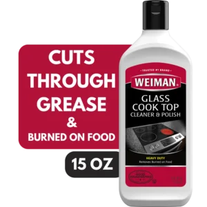 Weiman Cooktop Cleaner and Polish Cream for Glass, Ceramic and Induction Surfaces -15 oz